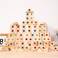 Thumbnail for Rainbow Gem Stacking Blocks – Creativo y educativo: juego de bloques de madera para apilar