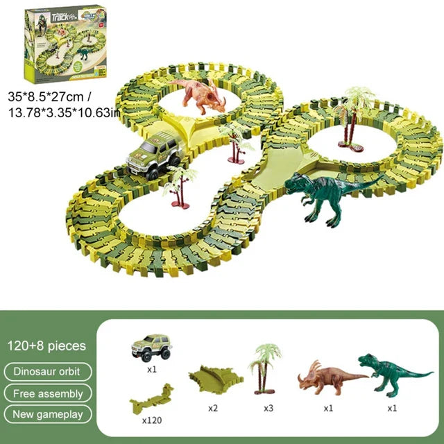 DinoRail™ - Dino Race Avontuur - Pista de carros Dino