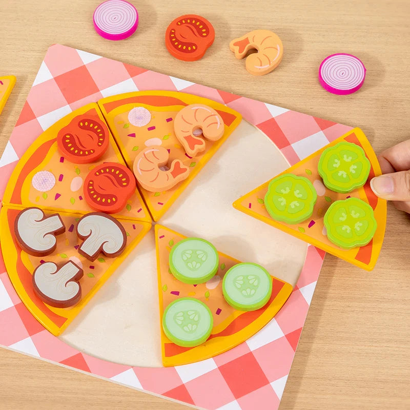 Woods™ - Estimular la creatividad y la motricidad - Juego de pizza y galletas para niños