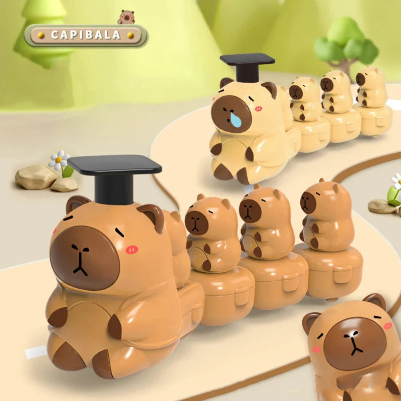 Capybara Train Toy – Divertido y adorable – Tren a toda marcha