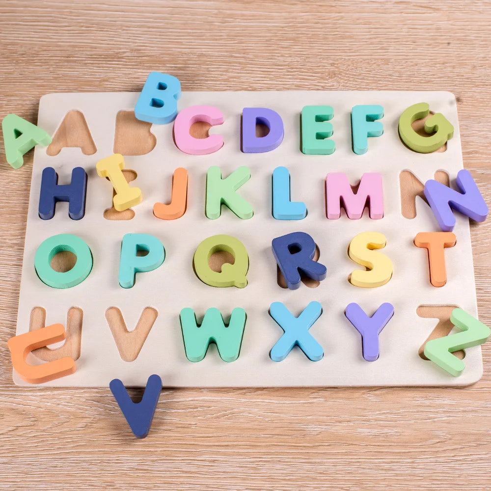 AlphaBlocks – De madera y educativo: rompecabezas de letras en 3D