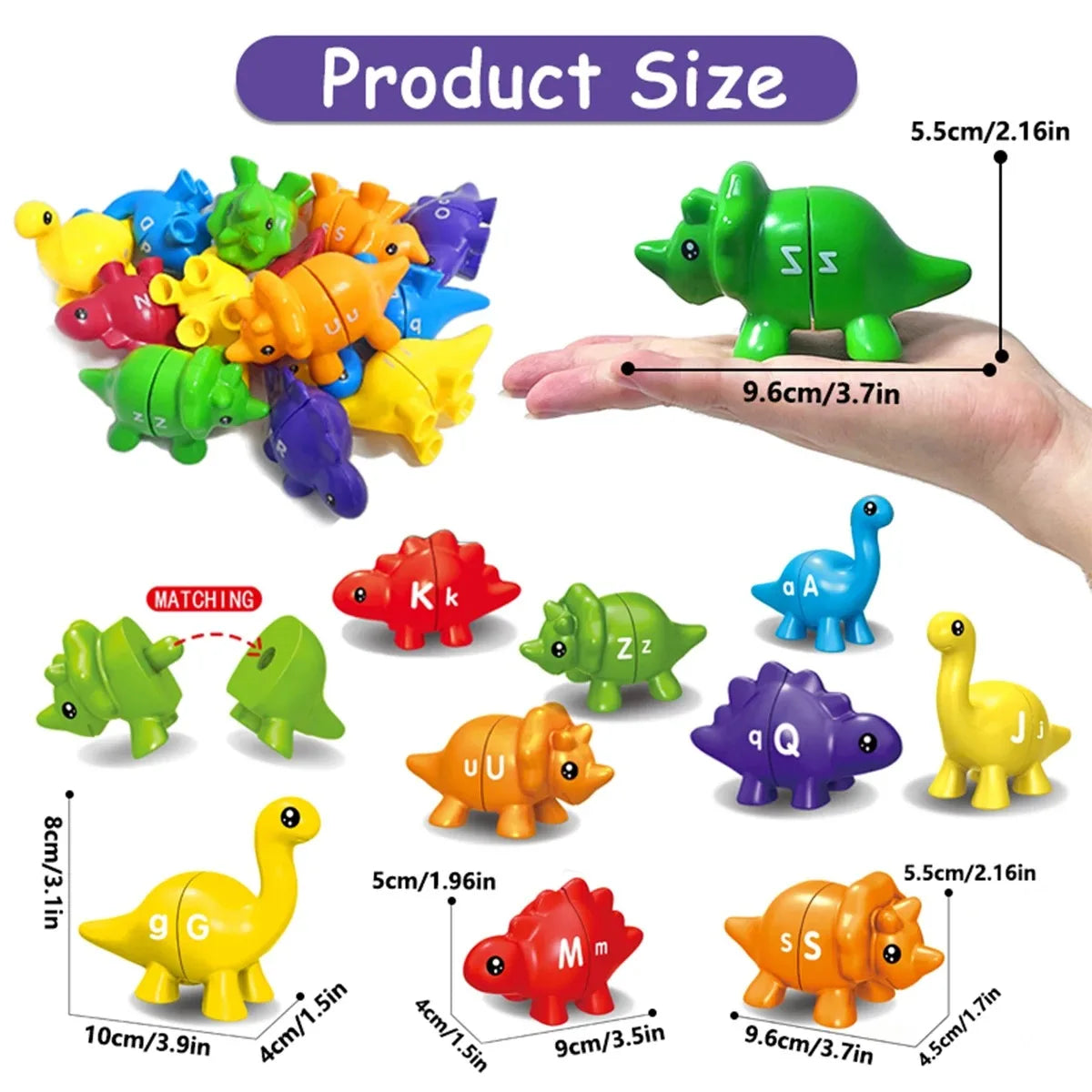 Matching Dino's – Divertido e instructivo - Alfabeto y números Dino Game