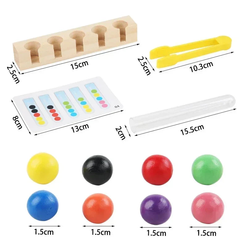 Tube Clip Beads™ - Rompecabezas delgado - Tubos para cuentas de colores
