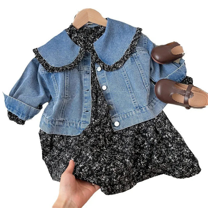Enchanted Blossom™ - Conjunto de chaqueta vaquera y vestido