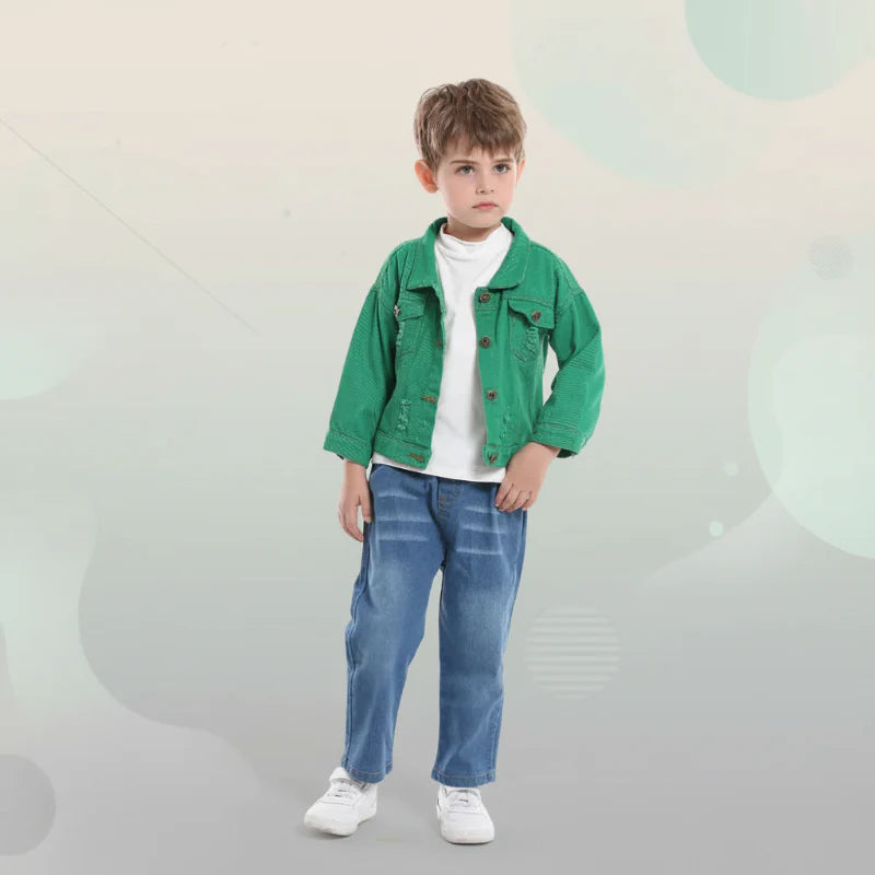 Candy Color Chaqueta vaquera – Chaqueta vaquera ligera para niños