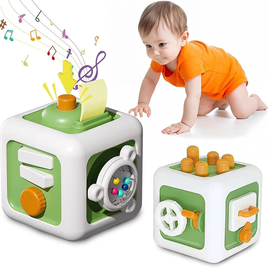 Cube Senses Toy™ - Triángulo de aprendizaje y diversión - Juguetes Cube Senses
