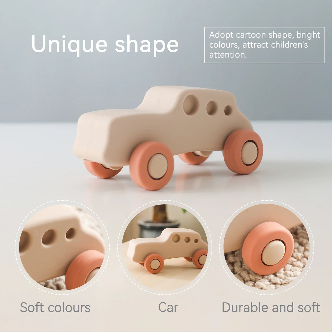 Mini Motion™ – Rodar y morder - Juguetes de silicona para vehículos