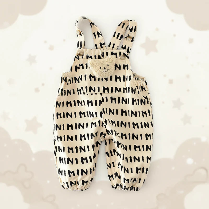 Striped Overall Romper – Suave y cómodo – Mono infantil