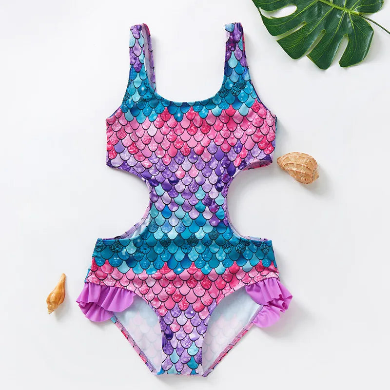 Mini Fashion™ - Material de secado rápido - Conjunto de bikini sirena