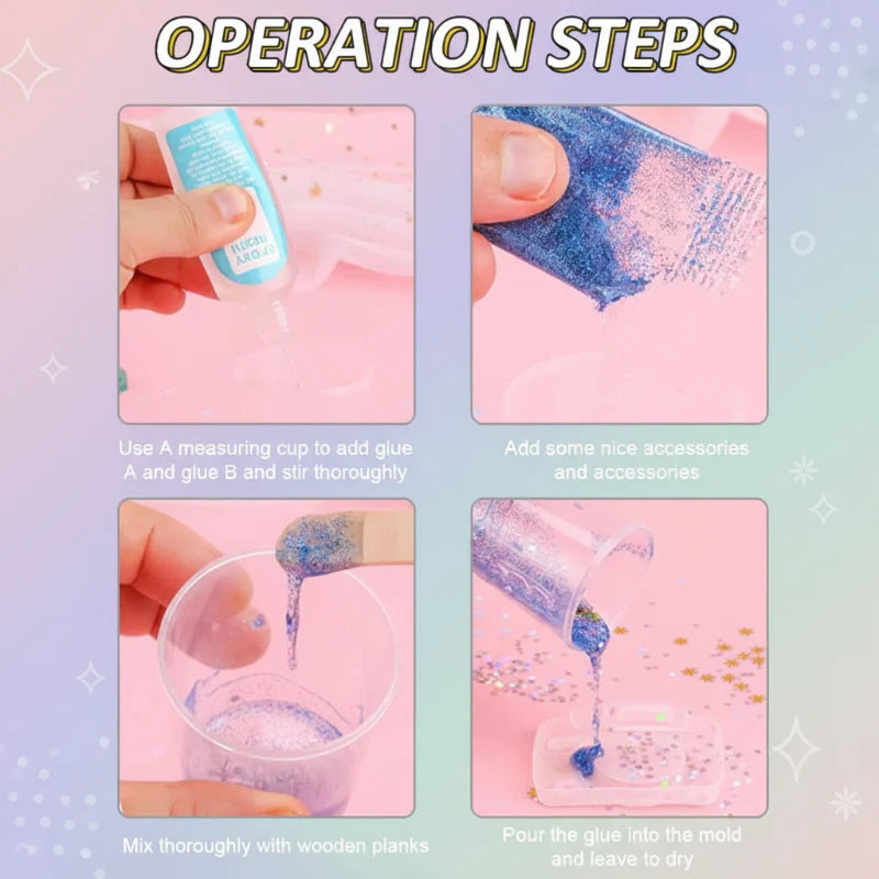 DIY Crystal Keychain Kit – Creativo y divertido – Kit de manualidades para llaveros