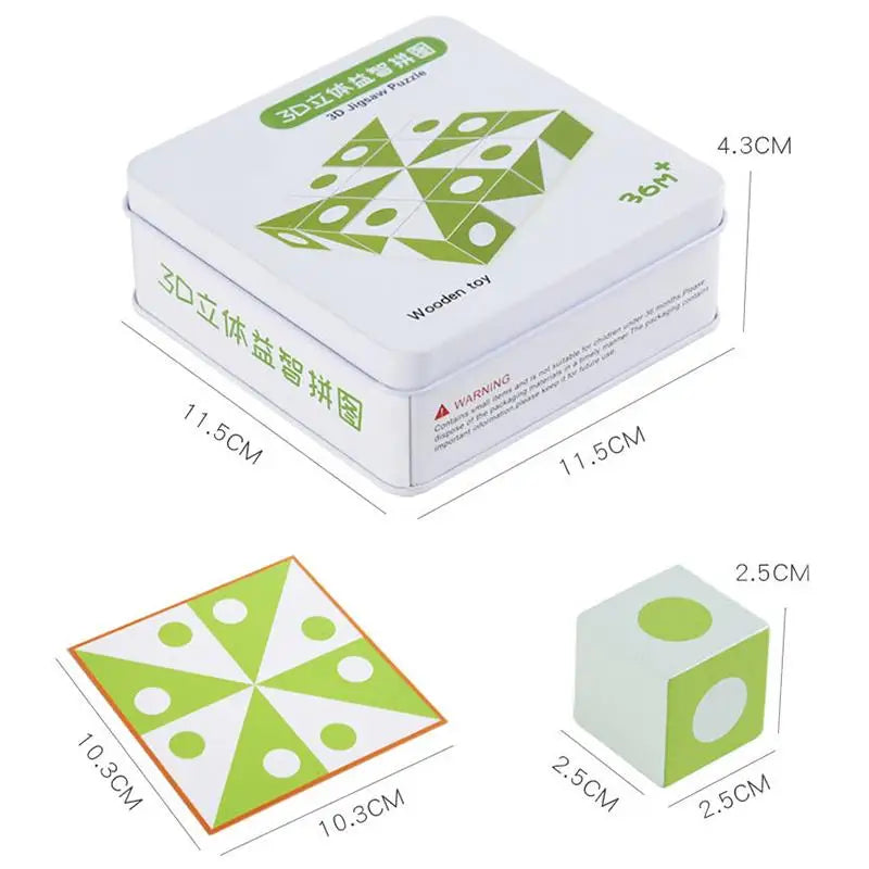 BrainBlocks™ – Delgado y creativo – Rompecabezas geométrico Houten