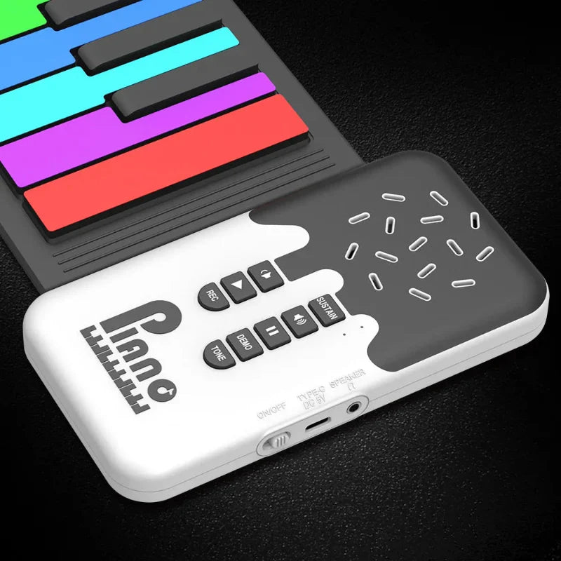 Roll-up Piano Keyboard – Creativo y educativo: piano plegable