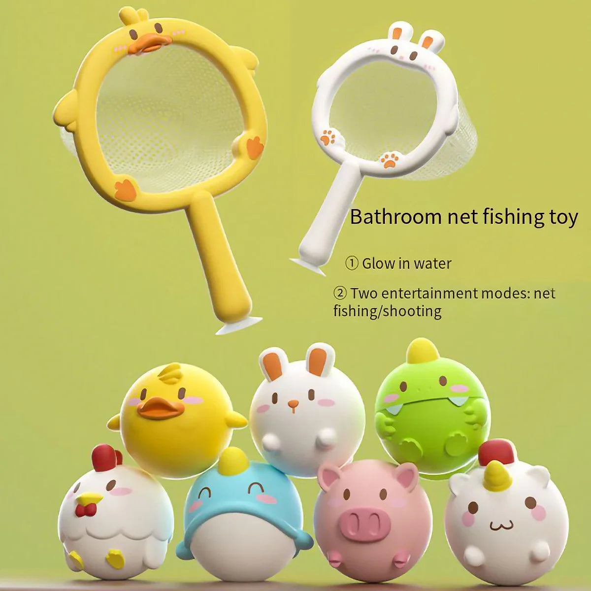 Squeaky Splash™ – Fiesta en la bañera - Red para peces en la bañera