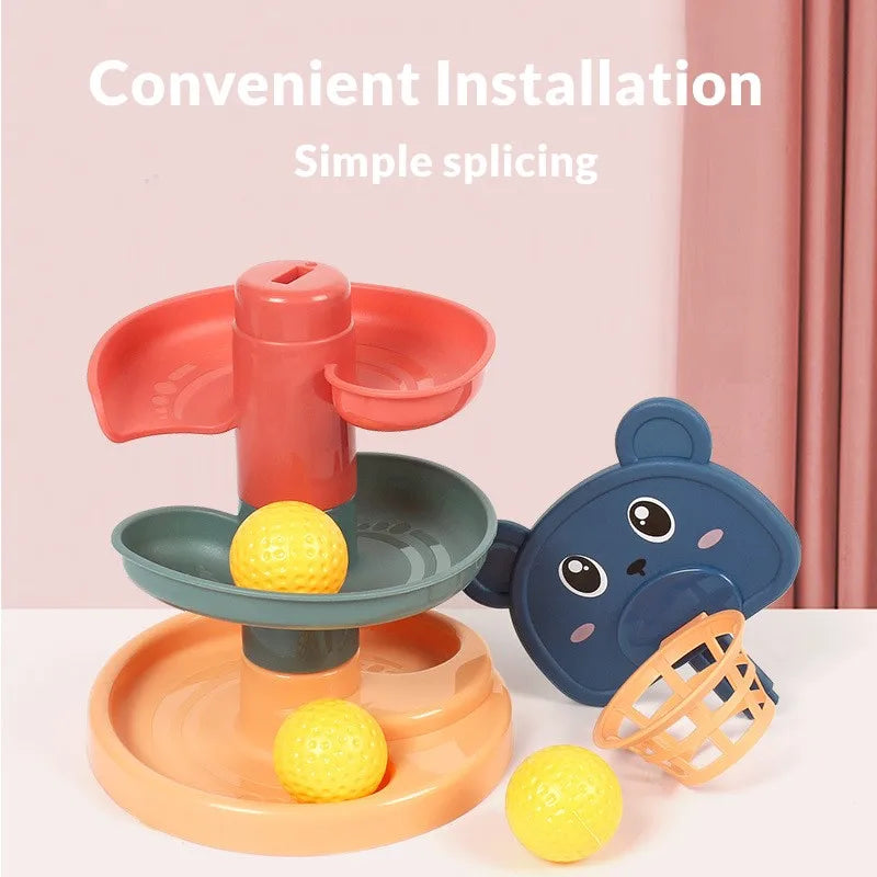 BambinoBoost™ slide and stacking play set - Tobogán de bolitas