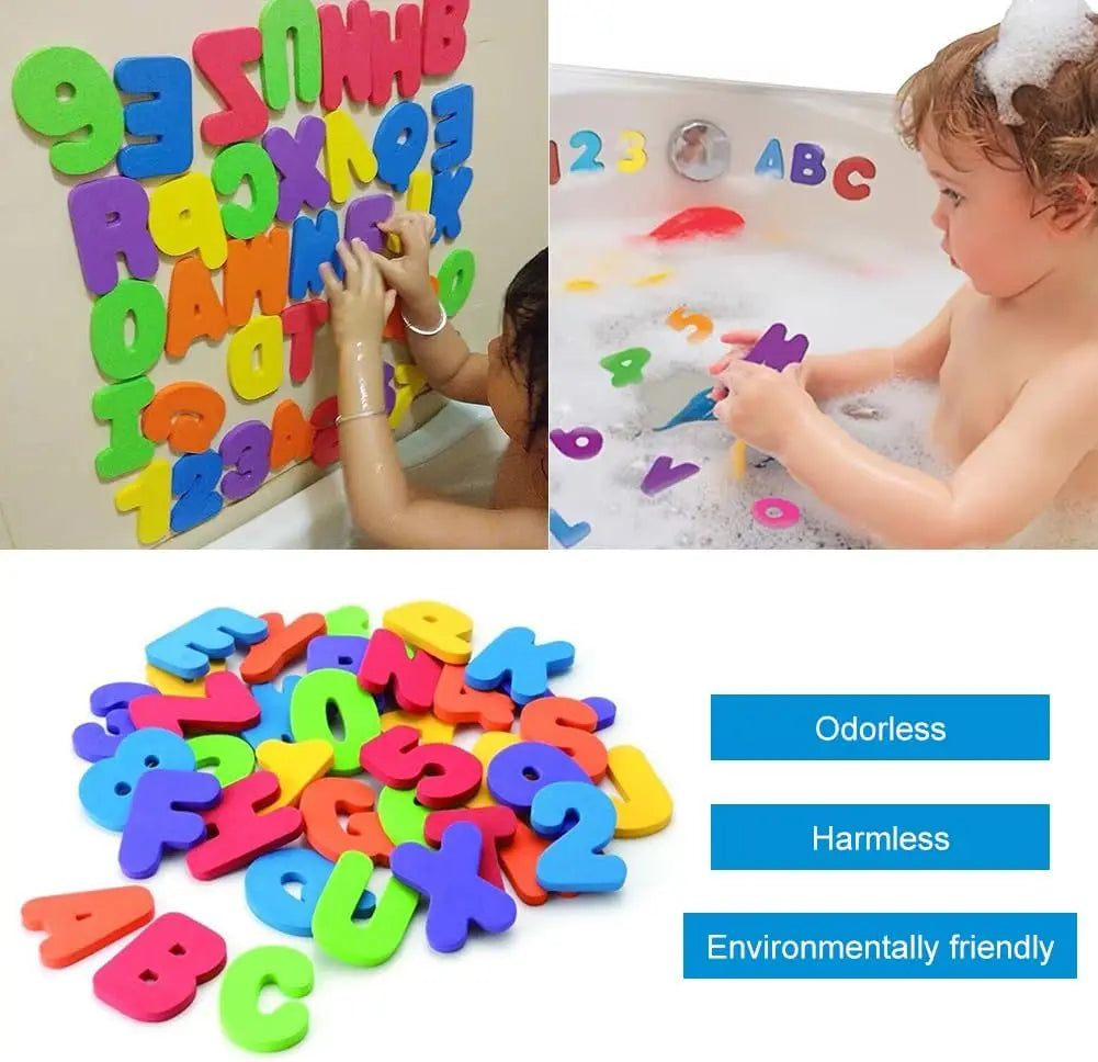 Colorful Bathing Letters™ - Educativo y divertido - Letras de baño de colores