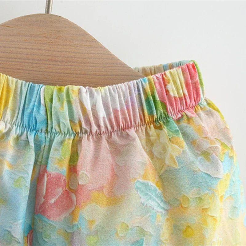 Mini Fashion™ - Flor de verano Chic - Vestido de verano estampado Peonía