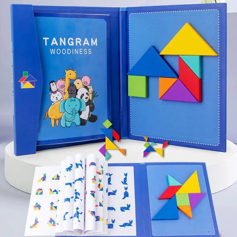 Woods™ - Fomentar el pensamiento lógico - Puzzle Tangram de madera