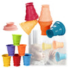 Rainbow Stacker Cups™ - Rainbow Stacking Fun - Vasos apilables arcoíris