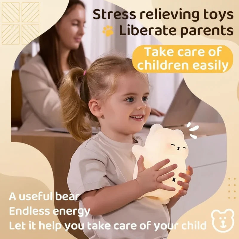 LumiBear – Bonita y relajante: lámpara de noche con luz suave