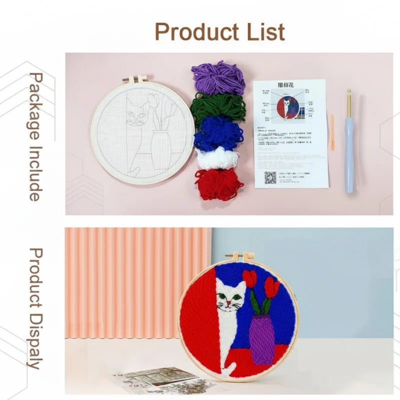 SoftLoop – Suave y creativo – Kit de decoración para el hogar DIY Punch Needle