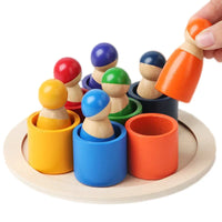 Thumbnail for Rainbow Puzzle™ – Coloridos y creativos - Juguetes clasificadores de madera