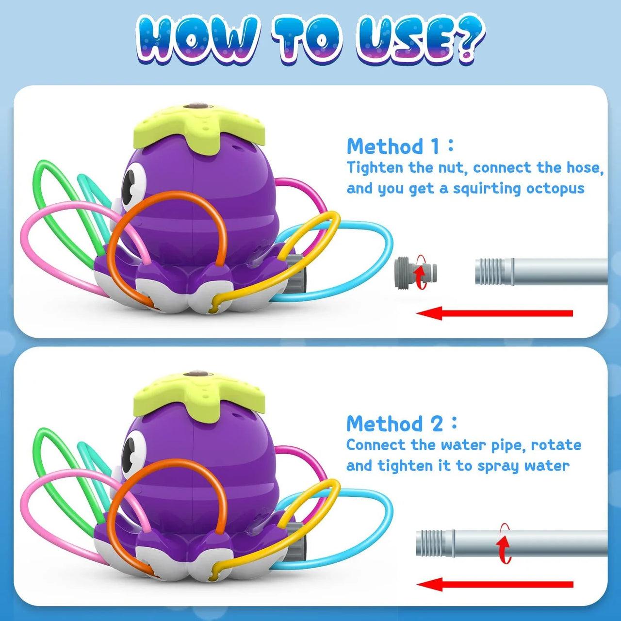 Octopus Sprinkler™ – Diversión en el agua - Pulpo rociador