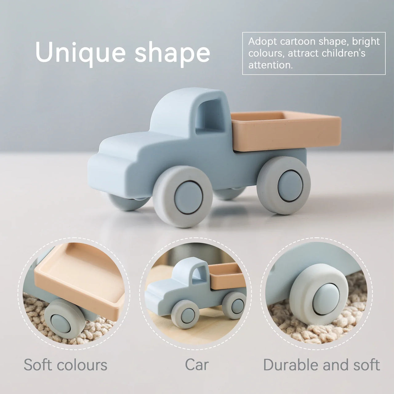 Mini Motion™ – Rodar y morder - Juguetes de silicona para vehículos