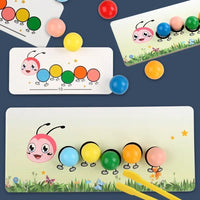 Thumbnail for Wooden Clip Beads™ – Diversión con la oruga – Cuentas de colores