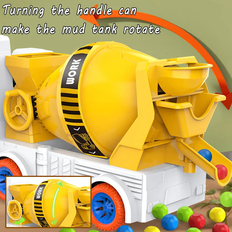 Power Mixer Truck™ – Gira y construye – Vehículo de construcción de juguetev
