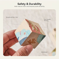 Thumbnail for WoodMind – Creativo y educativo: rompecabezas de madera con animales Montessori 6 en 1