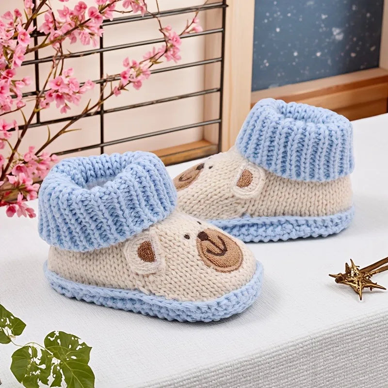 Mini Fashion – Botas de punto para bebé (3-6 meses)