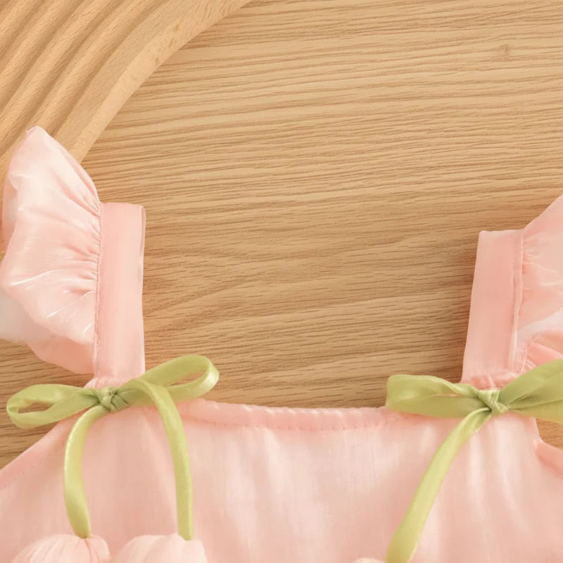 Tulip Mesh Dress – Elegancia y comodidad – Vestido infantil