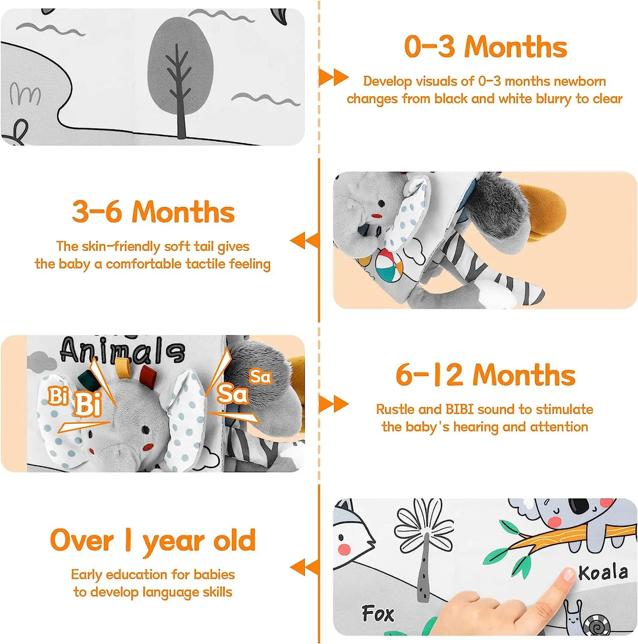 Soft Sensory Book – Siente y descubre - Folleto para bebés