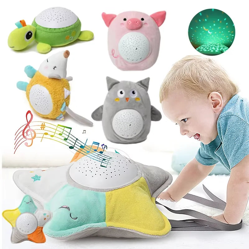 StarPlush – Suave y relajante: peluche con proyector de luz nocturna