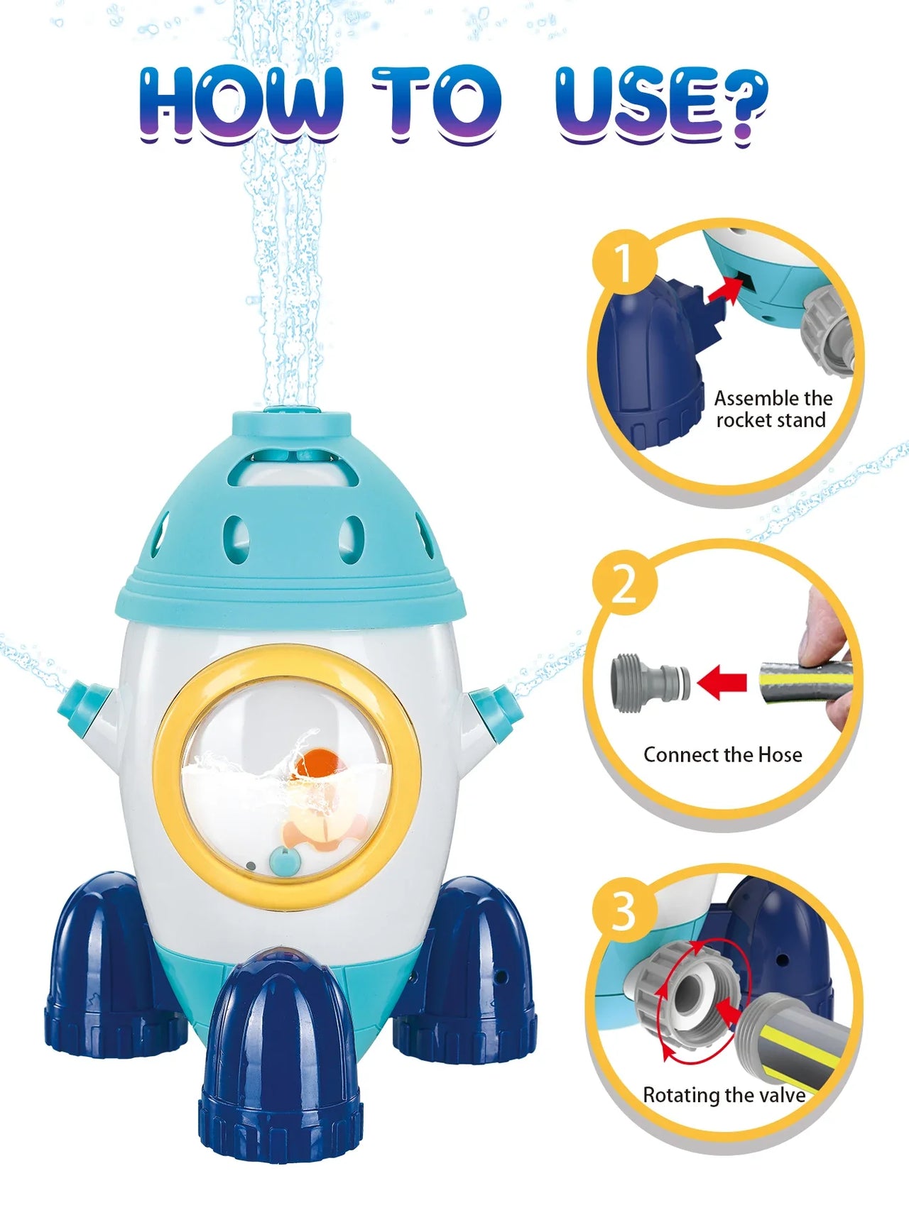 Rocket Blaster™ – Diversión veraniega –  Fuente de cohetes