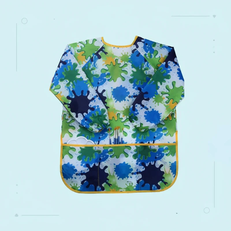 ArtEase – Colorido y repelente al agua: delantal para pintar para niños