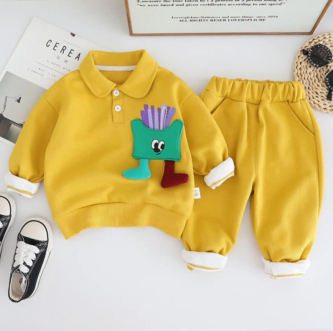 Mini Fashion™ - Cute Fries - Conjunto de dos piezas papas fritas