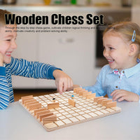 Thumbnail for Wooden Chess Puzzle Game – Estrategia y reflexión – Juego de mesa