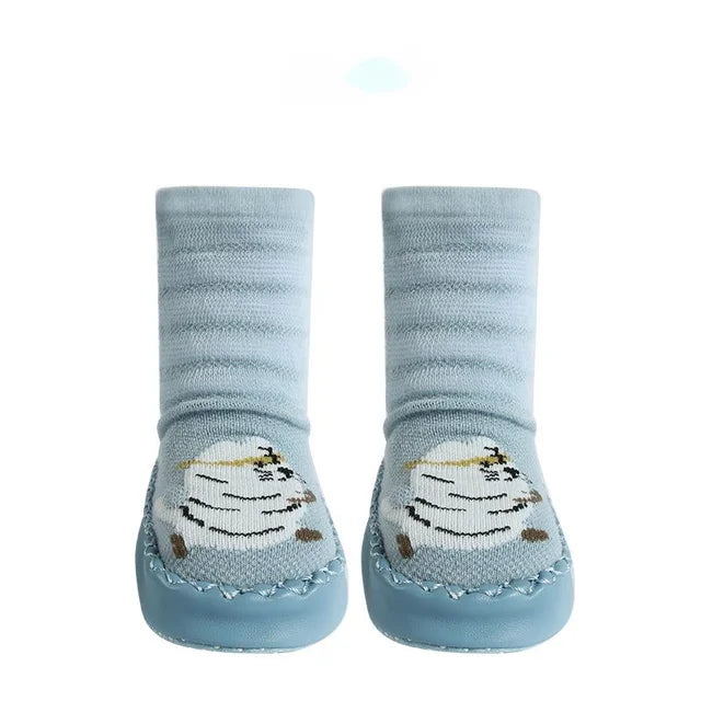 Toddler Non-slip Socks™ - Steps in Style - Calcetines con suela y estampado animal