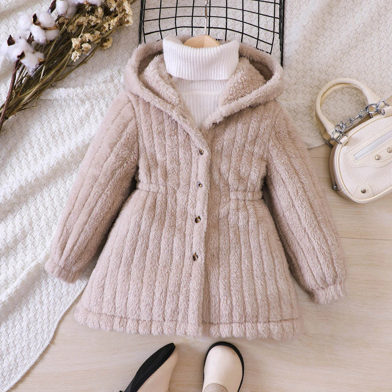 Mini Fashion™ - Forro polar suave para niñas - Chaqueta de invierno