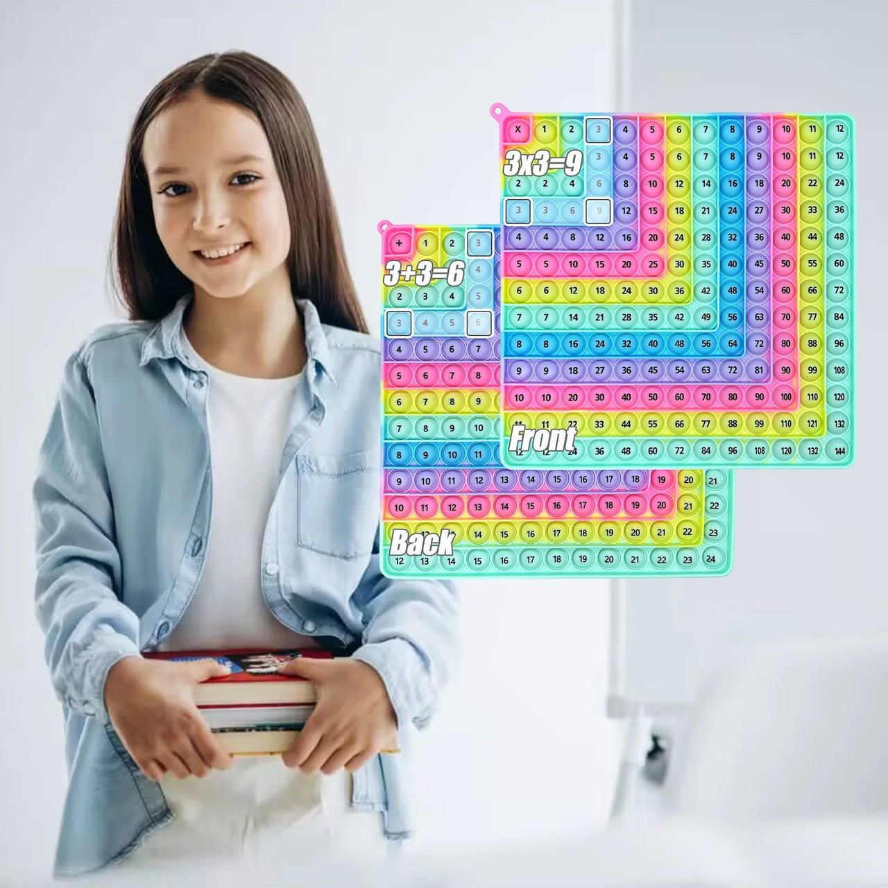 Multicolor Fidget Board™ - Mejorar las habilidades numéricas - Tablero Reken Fidget