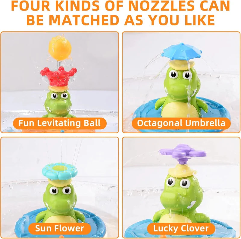 Light Up Crocodile Bath Toy – Interactivo y diversión acuática – Juguetes de baño «Fuente del cocodrilo»