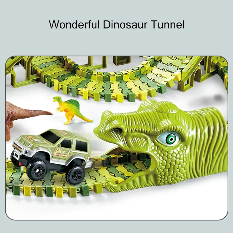DinoRail™ - Dino Race Avontuur - Pista de carros Dino