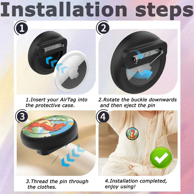 HiddenDot – Inteligente y seguro – Broche Funda para AirTag