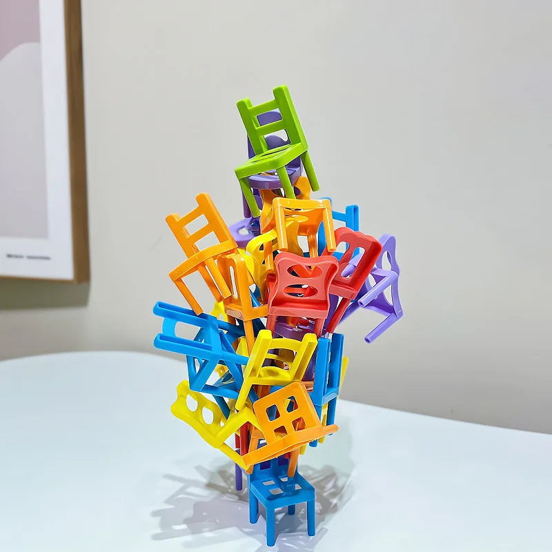 Chair Stack™ - Interactivo y estimula la creatividad - Juego de apilar sillas