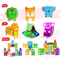 Thumbnail for Animal Magnetic Building Blocks™ - Magnetic Building Magic - Bloques magnéticos de animales