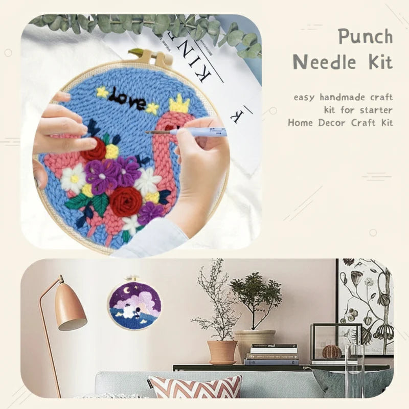 SoftLoop – Suave y creativo – Kit de decoración para el hogar DIY Punch Needle