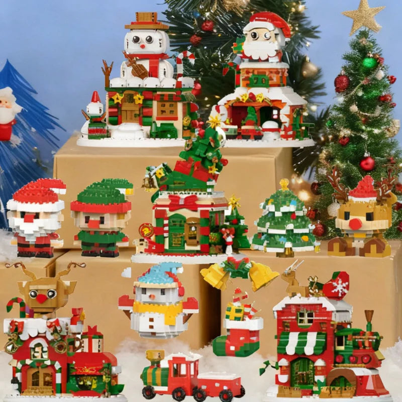 HolidayBlocks – Alegre y decorativo: mini bloques de construcción navideños