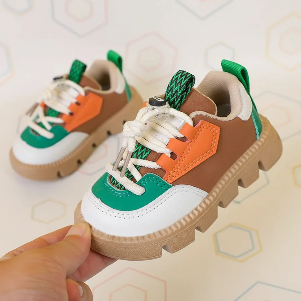 KidoStep – Suaves y prácticas: zapatillas deportivas resistentes para niños con suela gruesa.