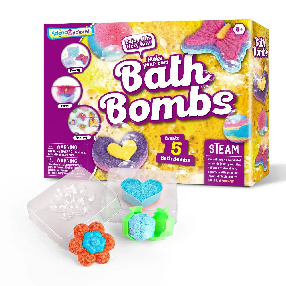BathBombs – Colorido y educativo: kit para hacer bolas efervescentes de baño